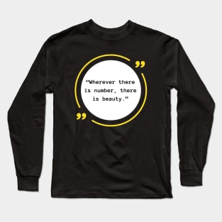 Beauty in Numbers Long Sleeve T-Shirt